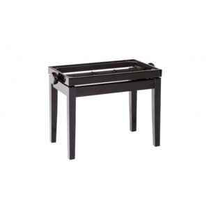 Banquette de piano [sans coussin] K&M cadre en bois - finition noir brillant