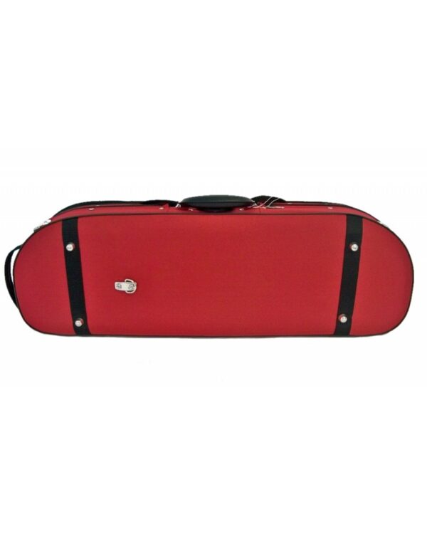 Etui violon 4/4 Demi-lune PASSION luxe rouge/gris – Image 6