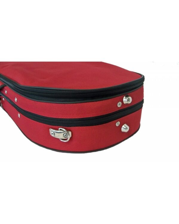 Etui violon 4/4 Demi-lune PASSION luxe rouge/gris – Image 7