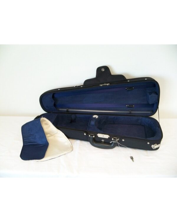Etui violon 4/4 PASSION LUXE forme trapèze noir/bleu