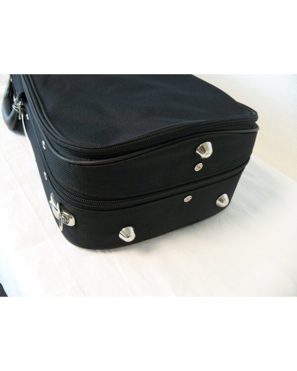 Etui violon 4/4 PASSION LUXE forme trapèze noir/bleu – Image 3