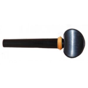 Cheville alto 4/4 TEMPEL en ébène, modèle Otto Tempel, avec collerette beige [buis], diam: 9.6mm