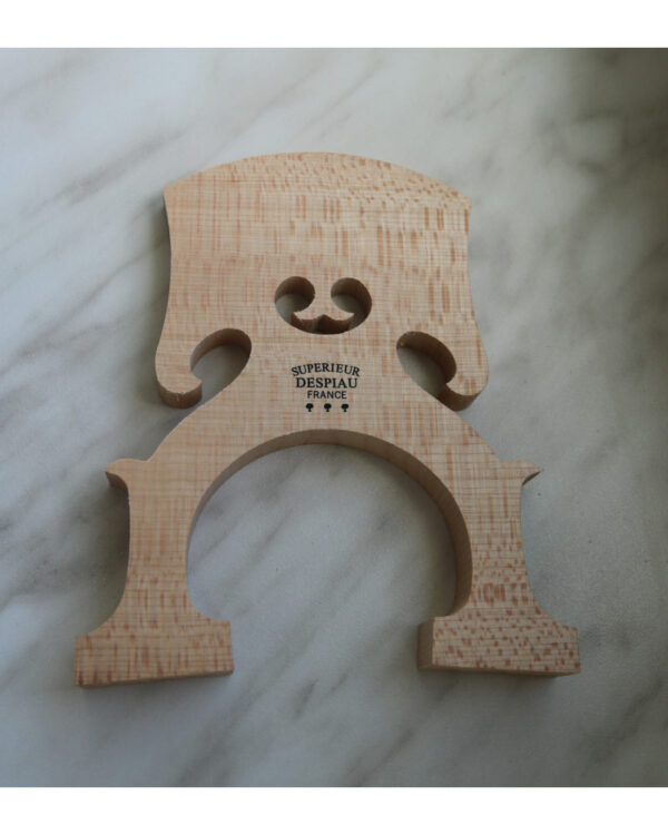 Chevalet violoncelle 4/4 DESPIAU "Pont Bleu" non préparé - Traité - Modèle Belge - 90mm - Qualité A