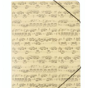 Pochette cartonnée partitions A4 avec élastiques