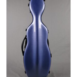 Etui violon 4/4 PC COMPOSITE forme "petit violoncelle" - Bleu tramé