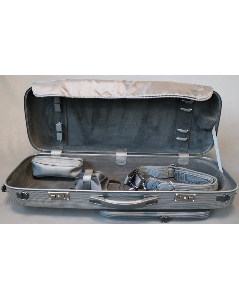 Étui Pour Alto En Fibre De Carbone Composite - Réglable 15-17 Pouces, Sac à Dos Léger Avec Bretelles