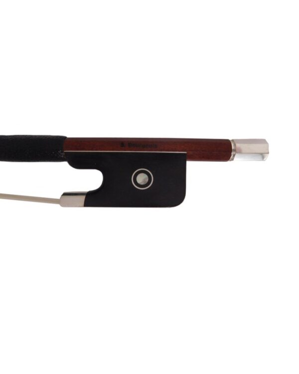 Archet violoncelle 4/4 en pernambouc choisi, monté argent