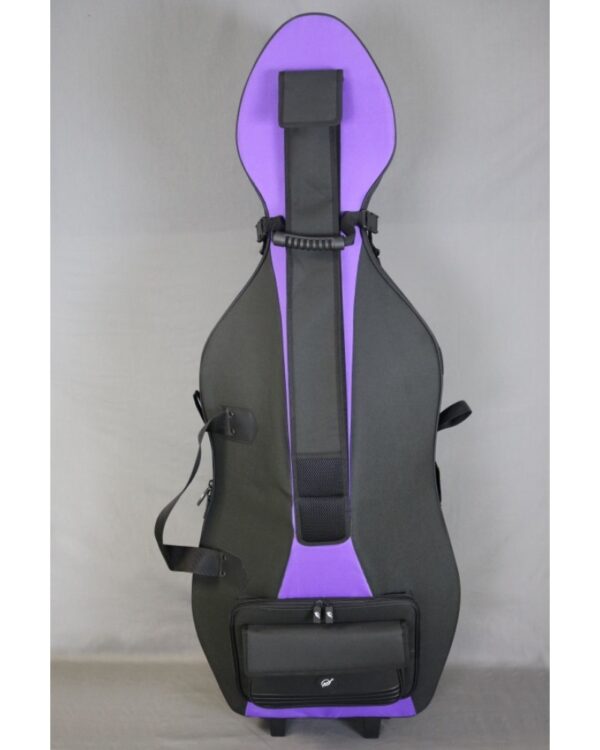 Etui violoncelle 4/4 'S' ext Noir/Violet - int Noir