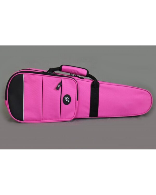 Etui violon trapèze 1/4 "S" ext. Rose - int. Noir