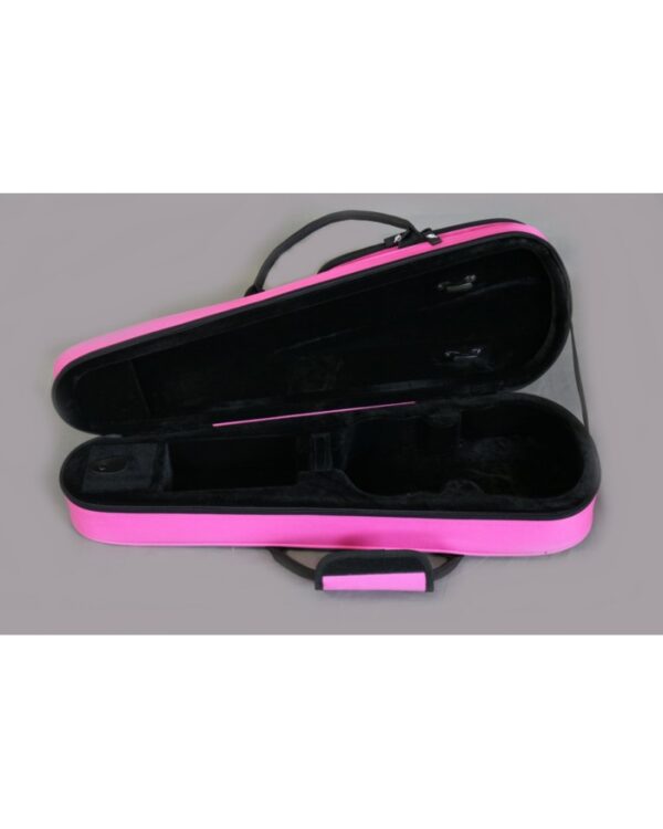 Etui violon trapèze 1/4 "S" ext. Rose - int. Noir – Image 3