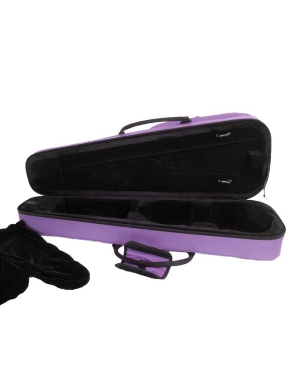 Etui violon trapèze 3/4 "S" ext. violet - int. noir – Image 3