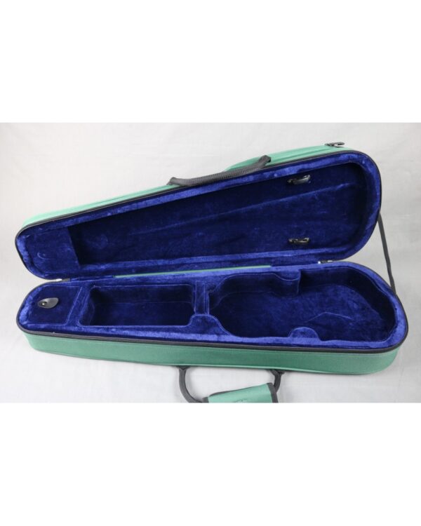 Etui violon trapèze 3/4 "S" ext. Vert - int. Bleu – Image 3