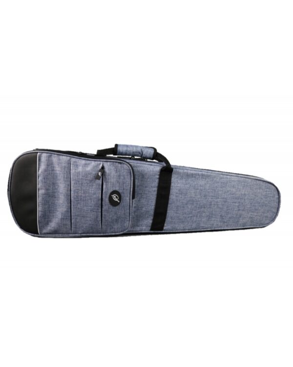 Etui violon trapèze 4/4 "S" ext. jean bleu - int. Noir