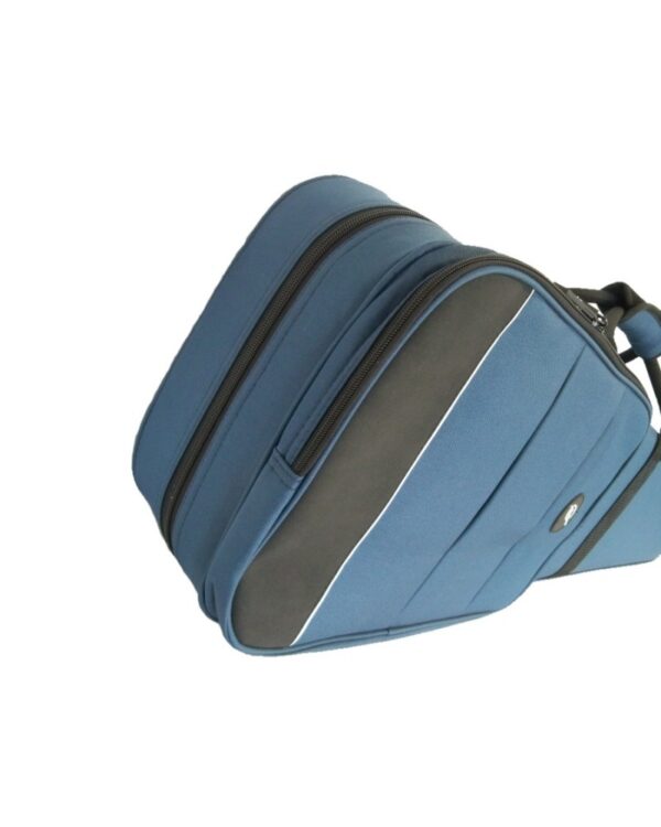 Etui alto trapèze 39.5cm "S" ext. Bleu pétrol - int. Noir – Image 3