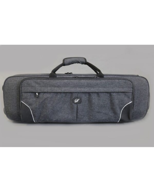 Etui violon rectangulaire 4/4 HAUTE QUALITÉ exterieur cordura 600D gris 'S' interieur noir