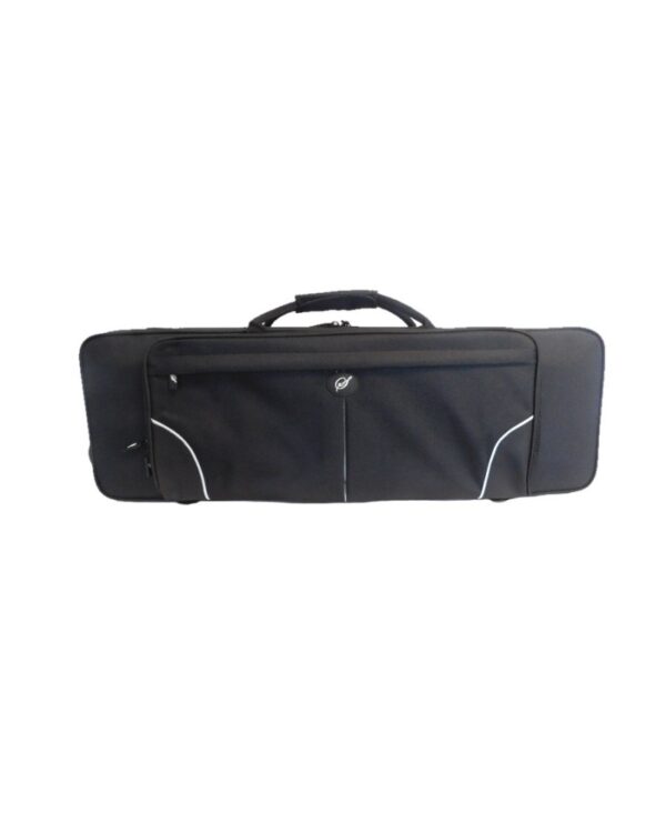 Etui violon rectangulaire 4/4 HAUTE QUALITÉ exterieur cordura 600D noir 'S' interieur noir