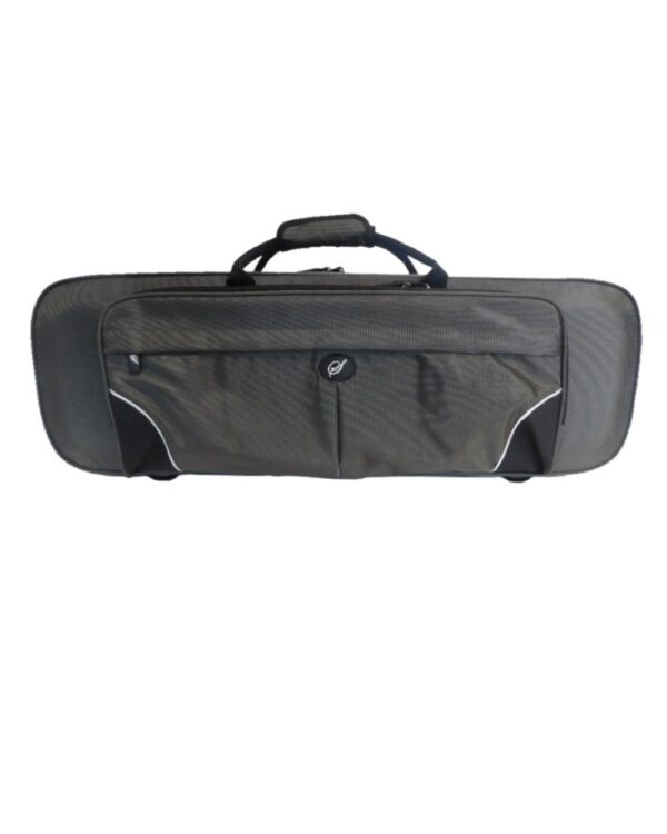 Etui alto rectangulaire pour alto 36cm exterieur cordura 1680D Gris 'S' interieur noir