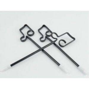 Stylo avec décoration croche - noir