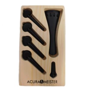 Parrure violon 4/4 - 6 pièces - Ebène naturel