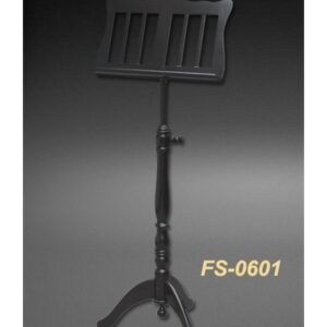 Lutrin FUSEN noir satiné - Tablette ajourée