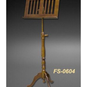 Lutrin FUSEN noyer satiné - Tablette ajourée