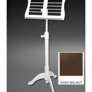 Lutrin FUSEN noyer satiné - Tablette ajourée