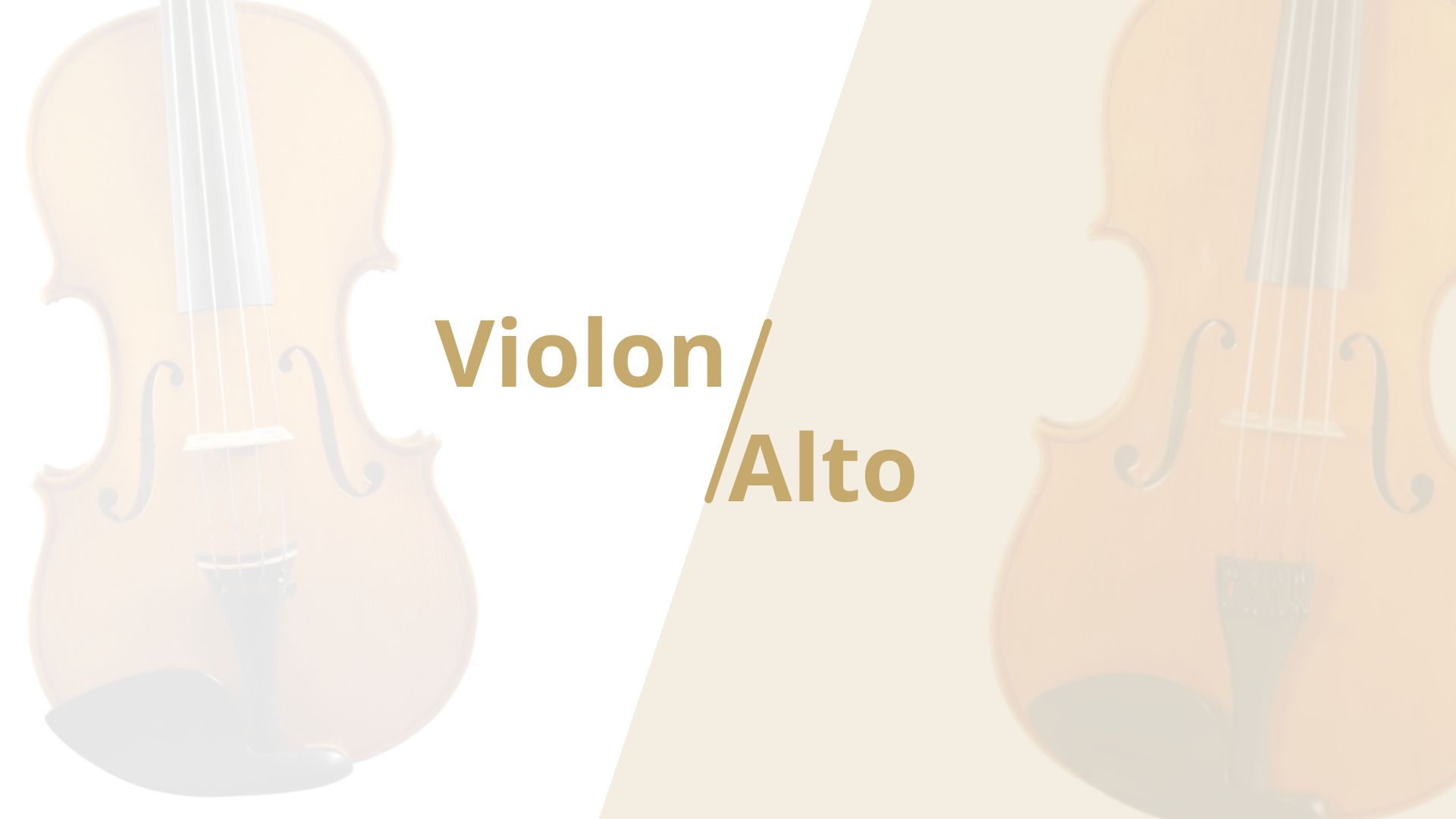 La différence entre le violon et l'alto